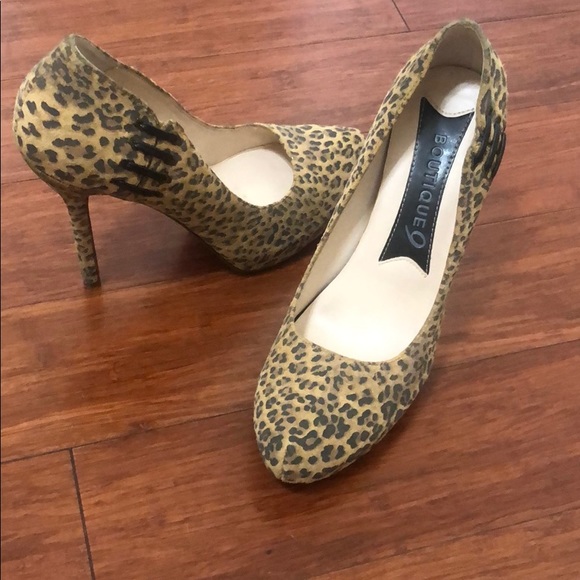 BOUTIQUE NINE CHEETAH PUMPS 6.5M - Picture 3 of 3